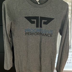 Long sleeve grey T shirt
